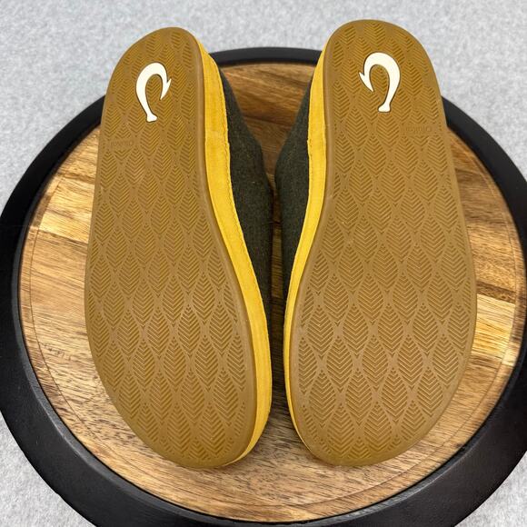 OluKai Hamani Hulu Slippers Men's 8 Slip On Wool Warm Comfort Shoes Mule - Picture 6 of 6